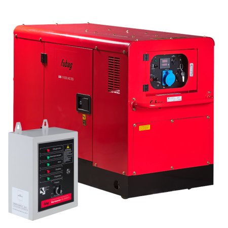 FUBAG Дизельный генератор с электростартером и коннектором автоматики DS 11000 AC ES (кожух) + Блок автоматики Startmaster DS 25000 D (400V) в ПОДАРОК FUBAG Дизельный генератор с электростартером и коннектором автоматики DS 11000 AC ES (кожух) + Блок автоматики Startmaster DS 25000 D (400V) в ПОДАРОК