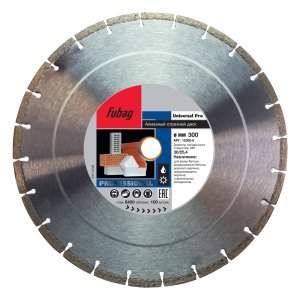 Алмазный отрезной диск FUBAG Универсальный Про (Universal Pro) D300 мм / 30 - 25,4 мм в Костроме фото