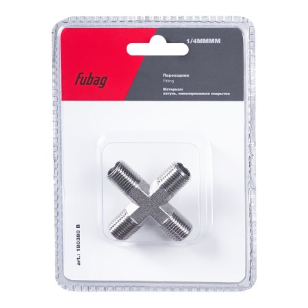 FUBAG Переходник 1/4 дюйма MMMM, блистер 1 шт FUBAG Переходник 1/4 дюйма MMMM, блистер 1 шт