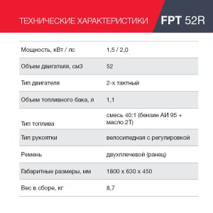 Бензиновый триммер FUBAG FPT 52R в Костроме фото